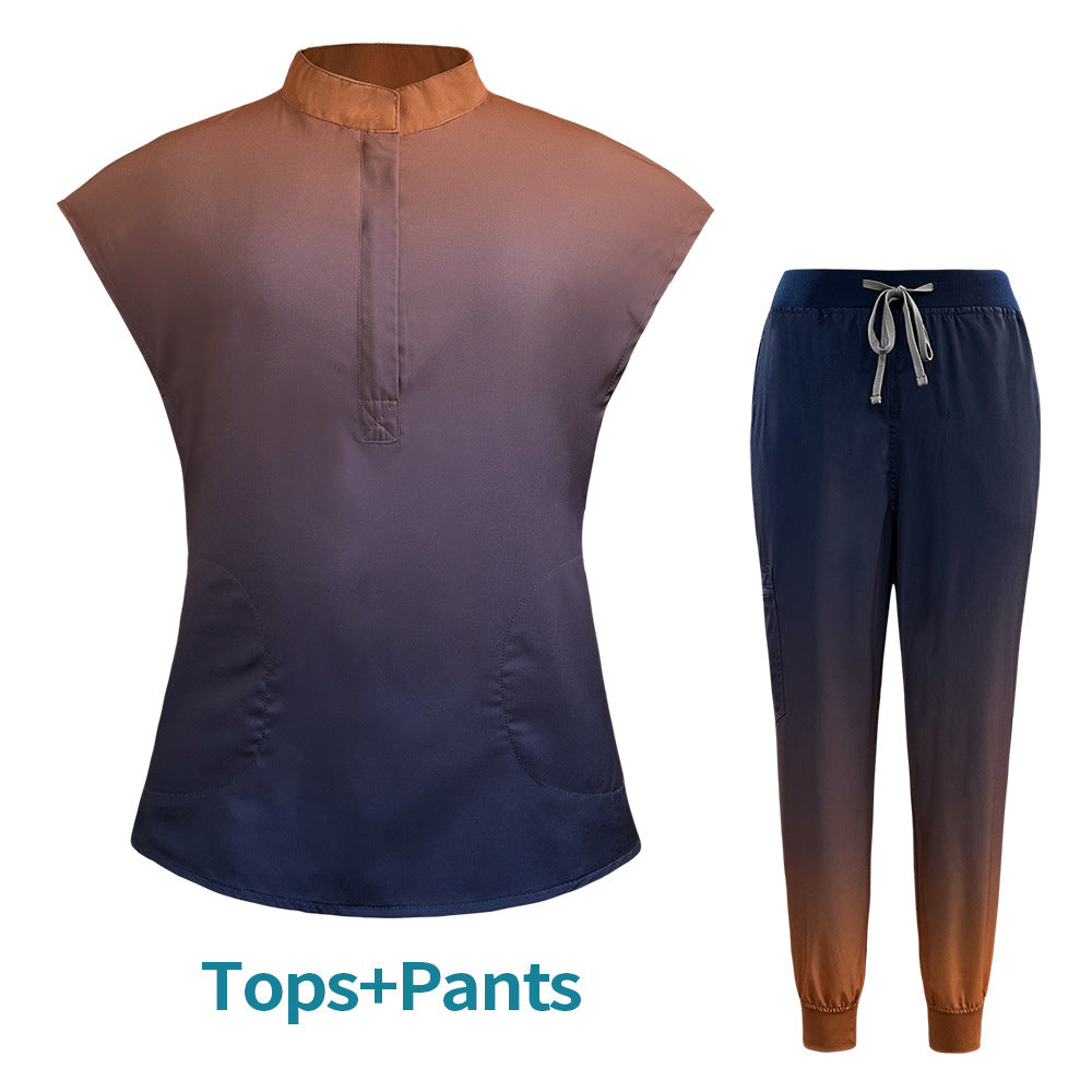 Women's & Men's & Undergarments Medical Work Uniforms Two-piece Frosted Uniform
