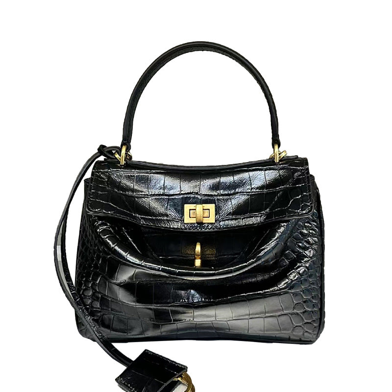 Matching Alligator Print Large Capacity Kelly Crossbody Bags