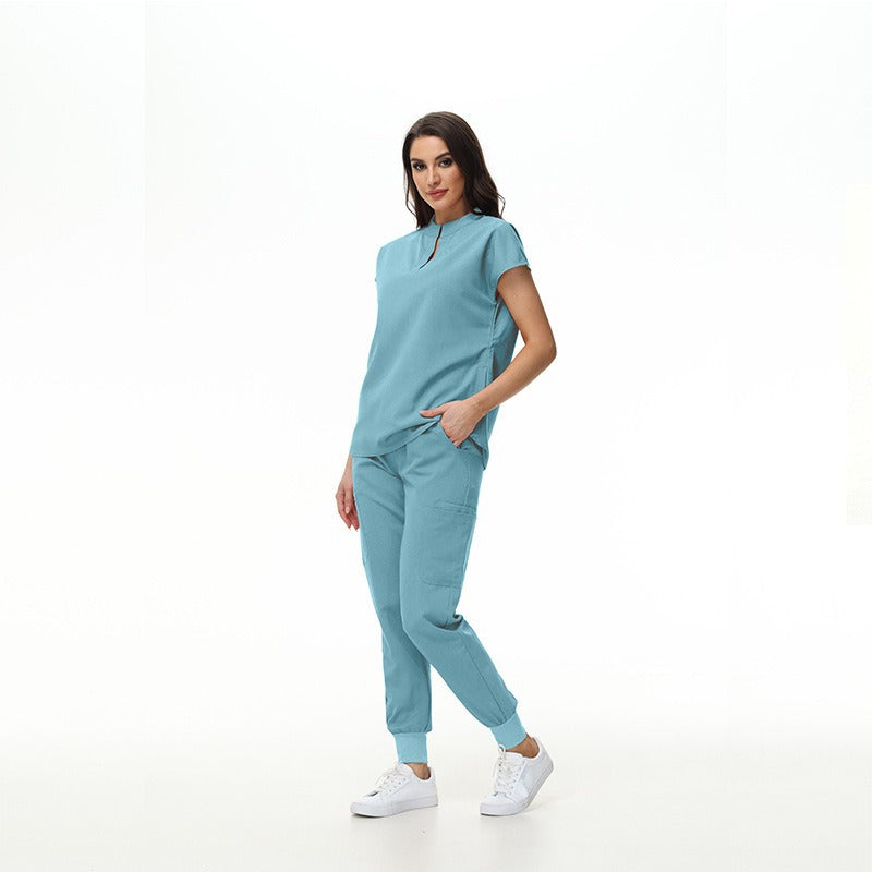 Women's Collar Slim Fit Slimming Stomatological Hospital Pet Shop Uniform
