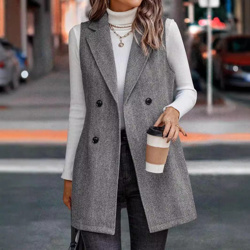 New Slouchy Elegant Summer Fashion Sleeveless Jackets