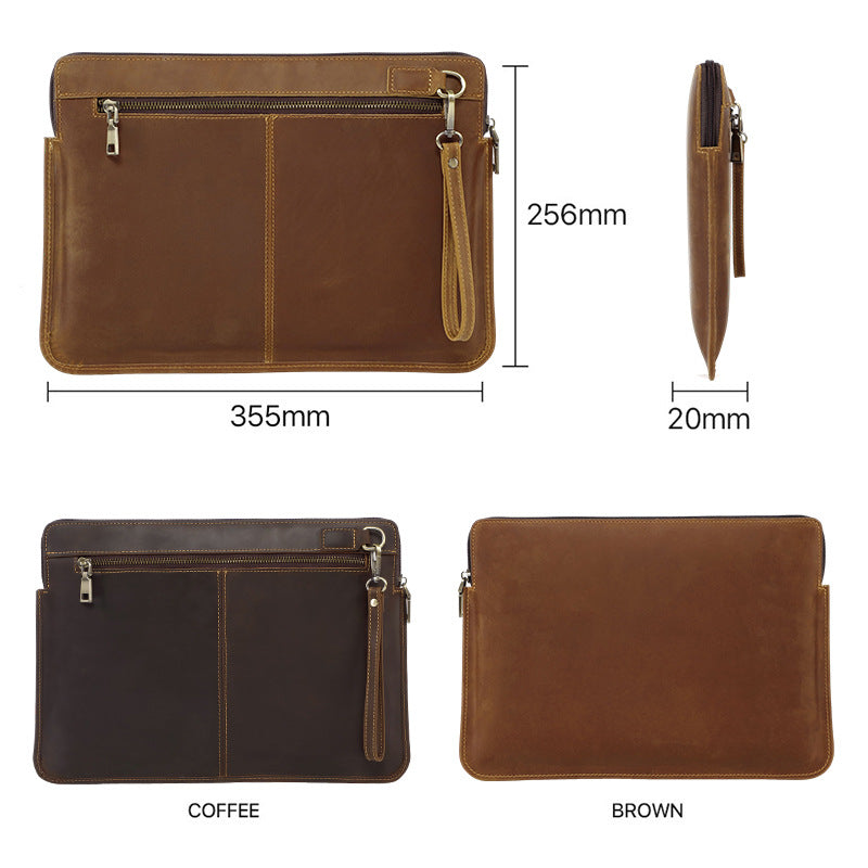 Applicable Protective Genuine Leather Apple Cowhide Laptop Bags