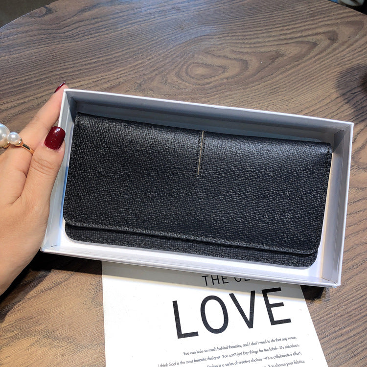 Women's Thin Soft Large Capacity First Layer Cattlehide Ladies Wallets