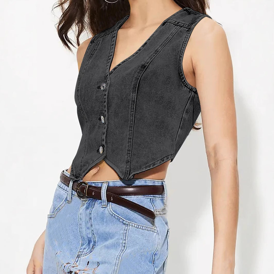 Women's Innovative Unique Comfortable Versatile Denim Vests