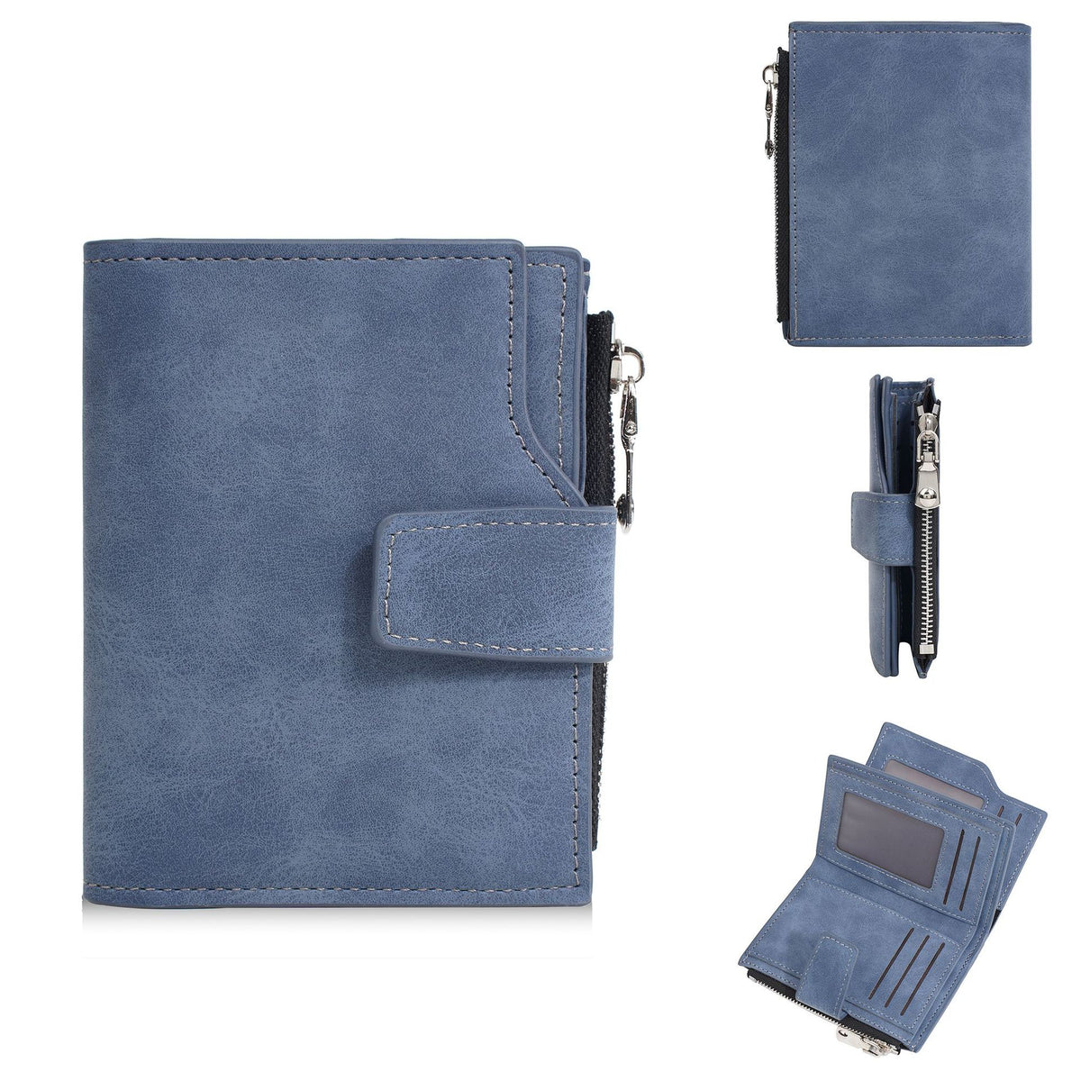 Men's Short High-grade Multiple Slots Trifold Simple Vertical Men's Wallets