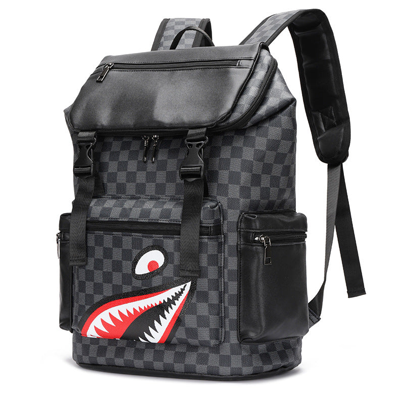 Men's Leather Large Capacity Leisure Business Computer Backpacks