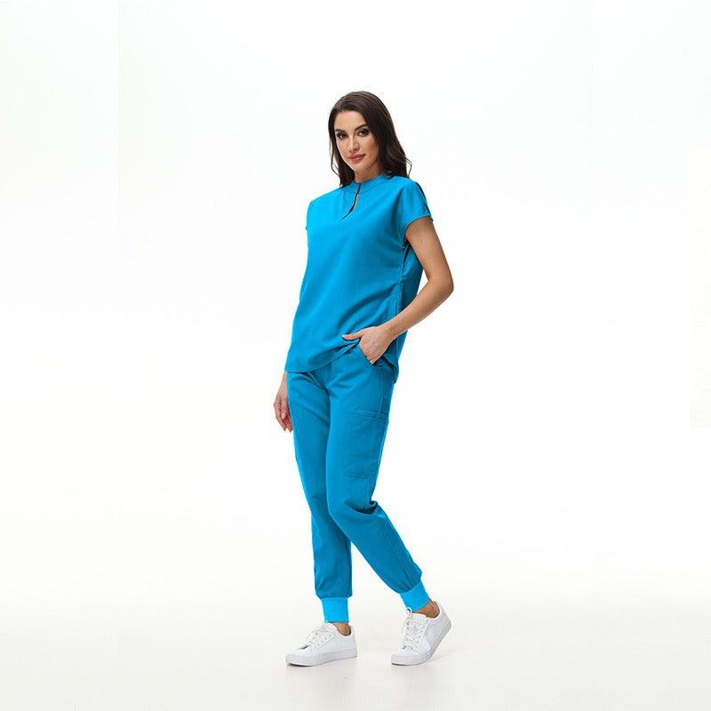Women's Collar Slim Fit Slimming Stomatological Hospital Pet Shop Uniform
