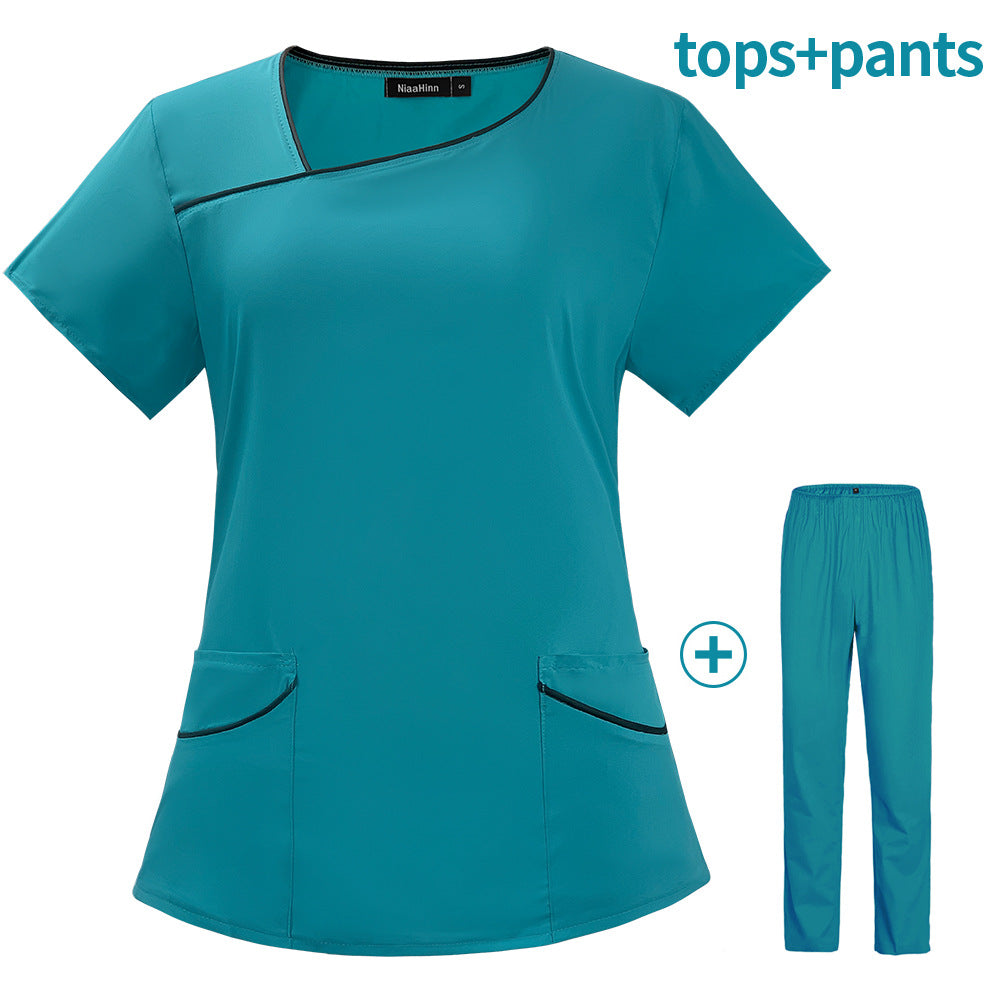 Summer Sleeve Female Laboratory Business Work Clothes Hospital Shorts