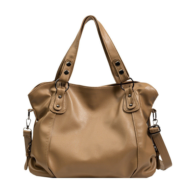 Women's Autumn Korean Style Large Capacity Soft Shoulder Bags