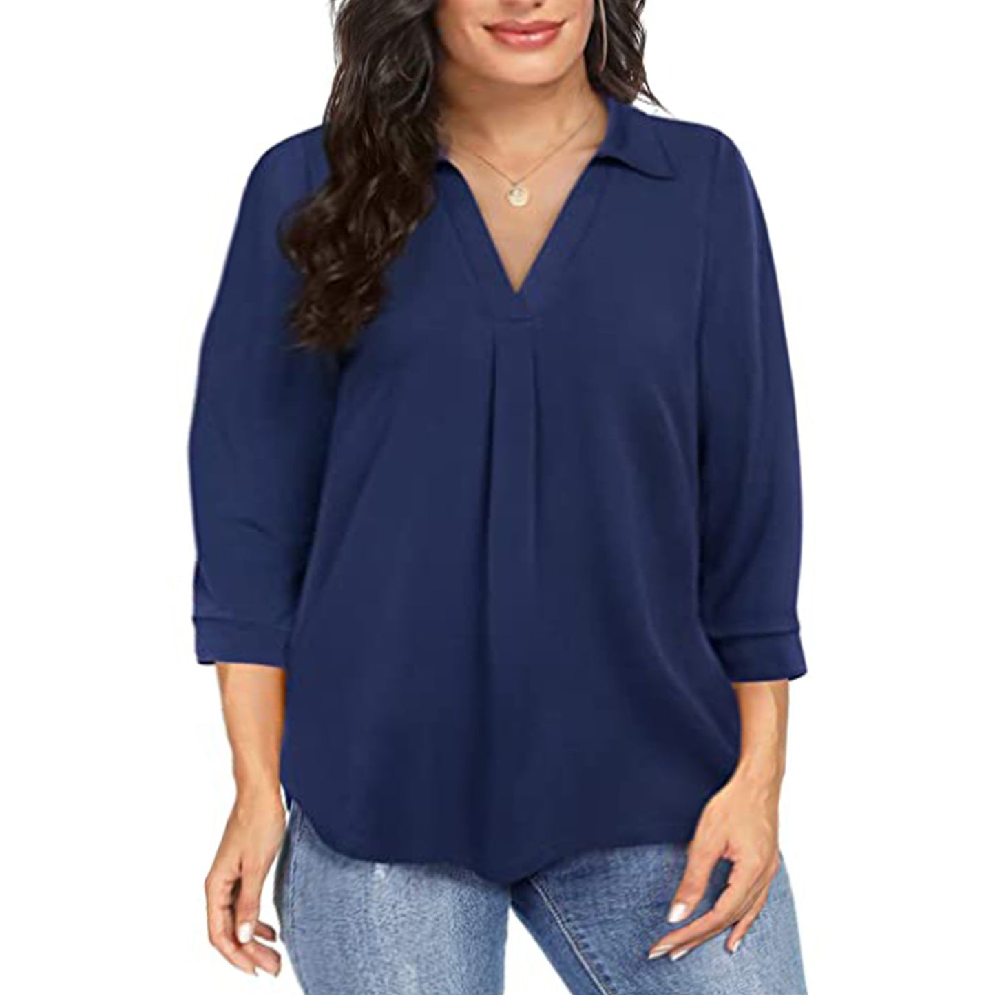 Women's Chiffon Pullover Loose Sleeves Shirt Blouses