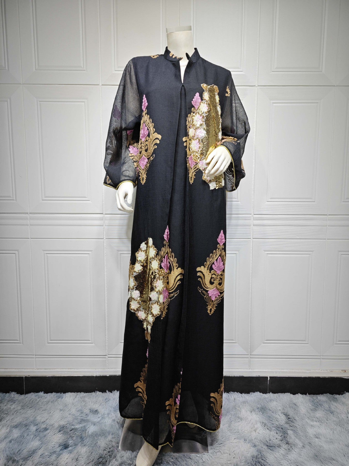 Women's Cool Muslim Dress Sequin Embroider Clothing