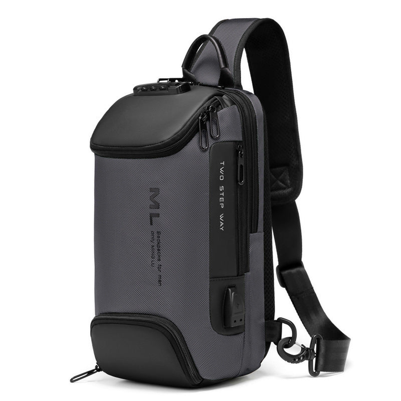 Men's Large Capacity Waterproof Password Computer Special Men's Messenger Bags