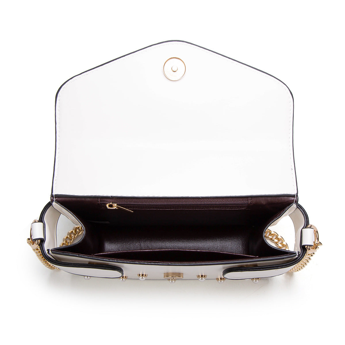 Women's Korean Chain Simple Bee Rivet Shoulder Bags