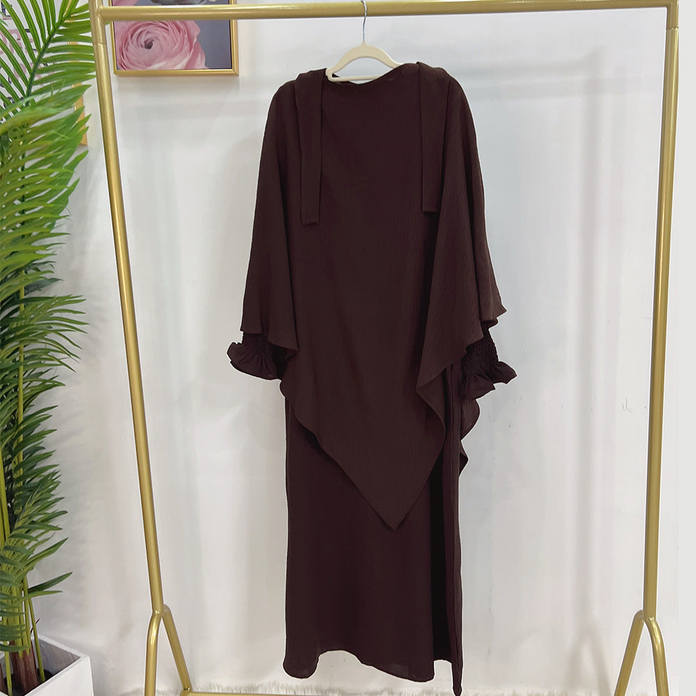 Turkey Solid Color Dress With Headscarf Dresses