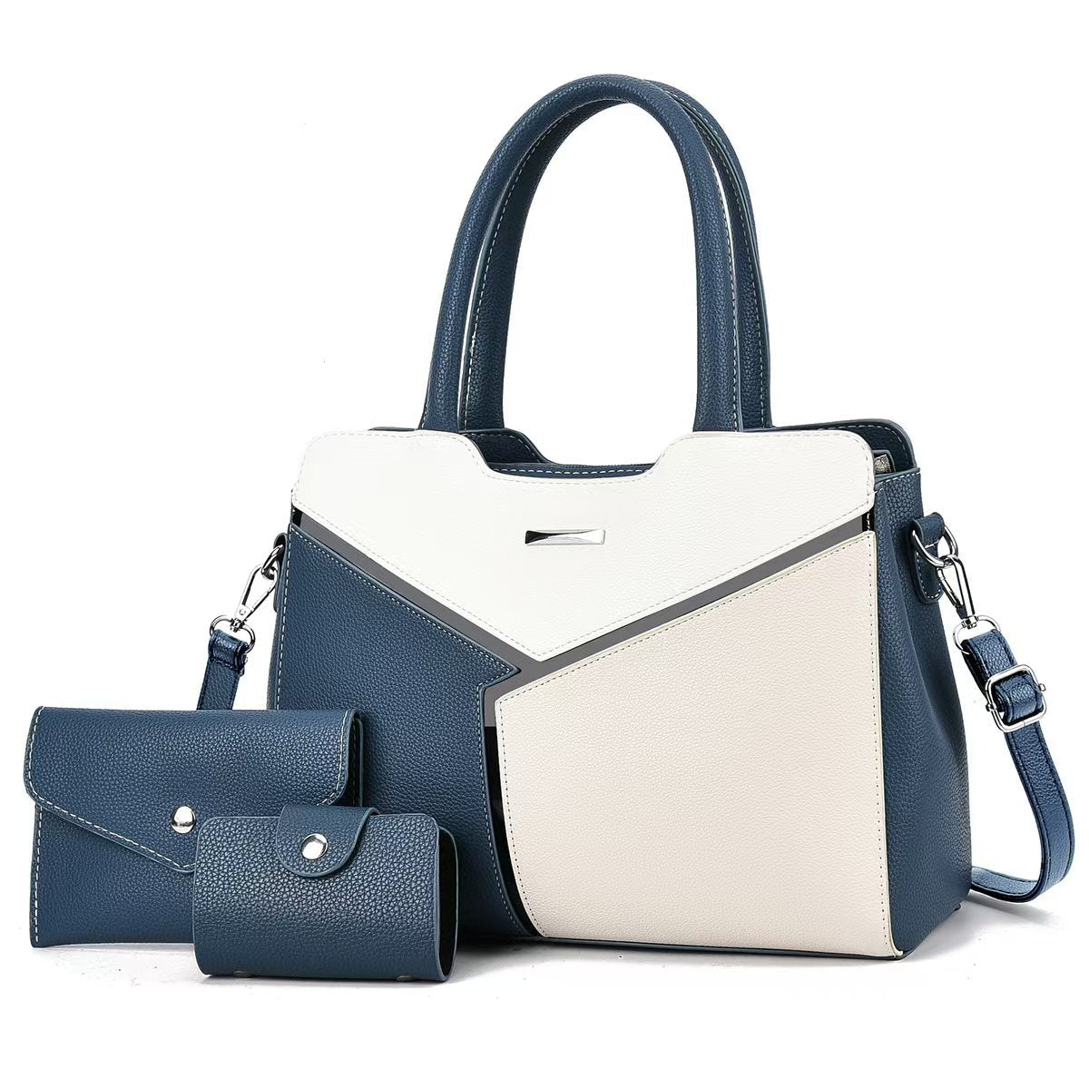 Women's Color Matching Fashion Commuter Trendy Portable Handbags