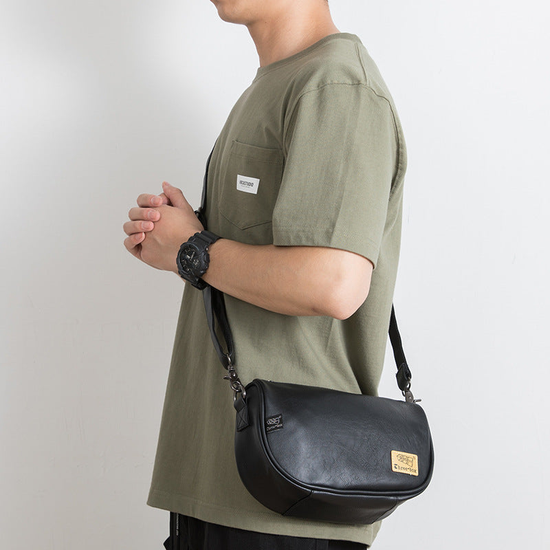 Men's Fashion Leather Leisure Korean Style Retro Men's Messenger Bags
