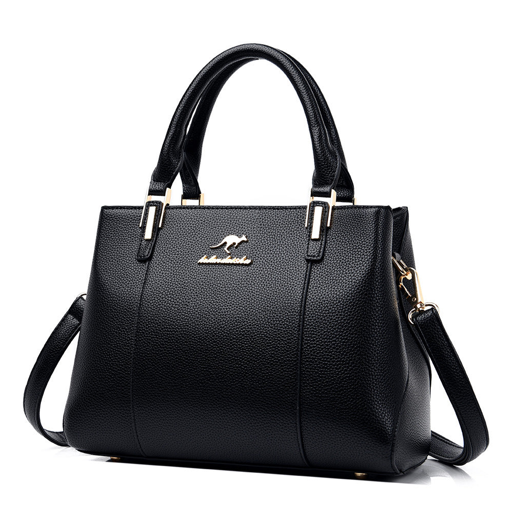 Women's Real Soft Leather Large Capacity Mom Bags