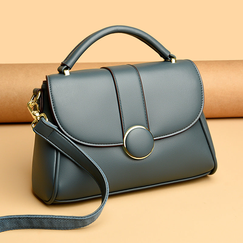 Women's Large Capacity Soft Leather Versatile Retro Shoulder Bags