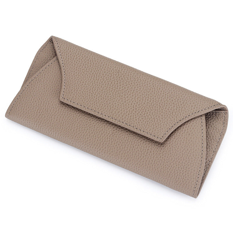 Women's Long Genuine Leather Niche Design Simple Ladies Wallets
