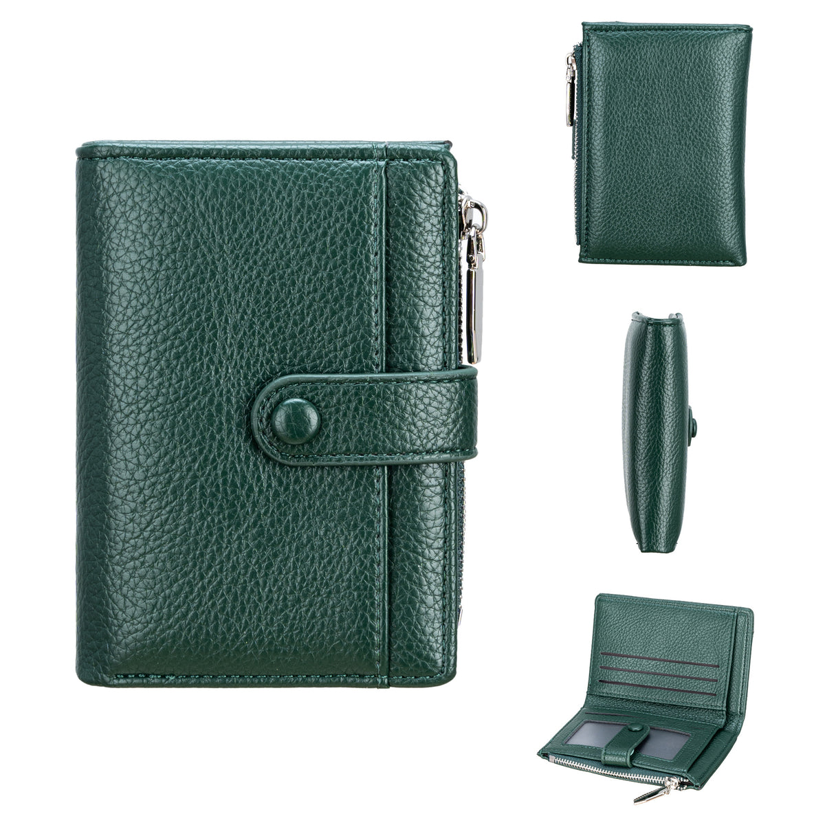 Women's Short Multiple Slots Solid Color Fashion High-grade Ladies Wallet