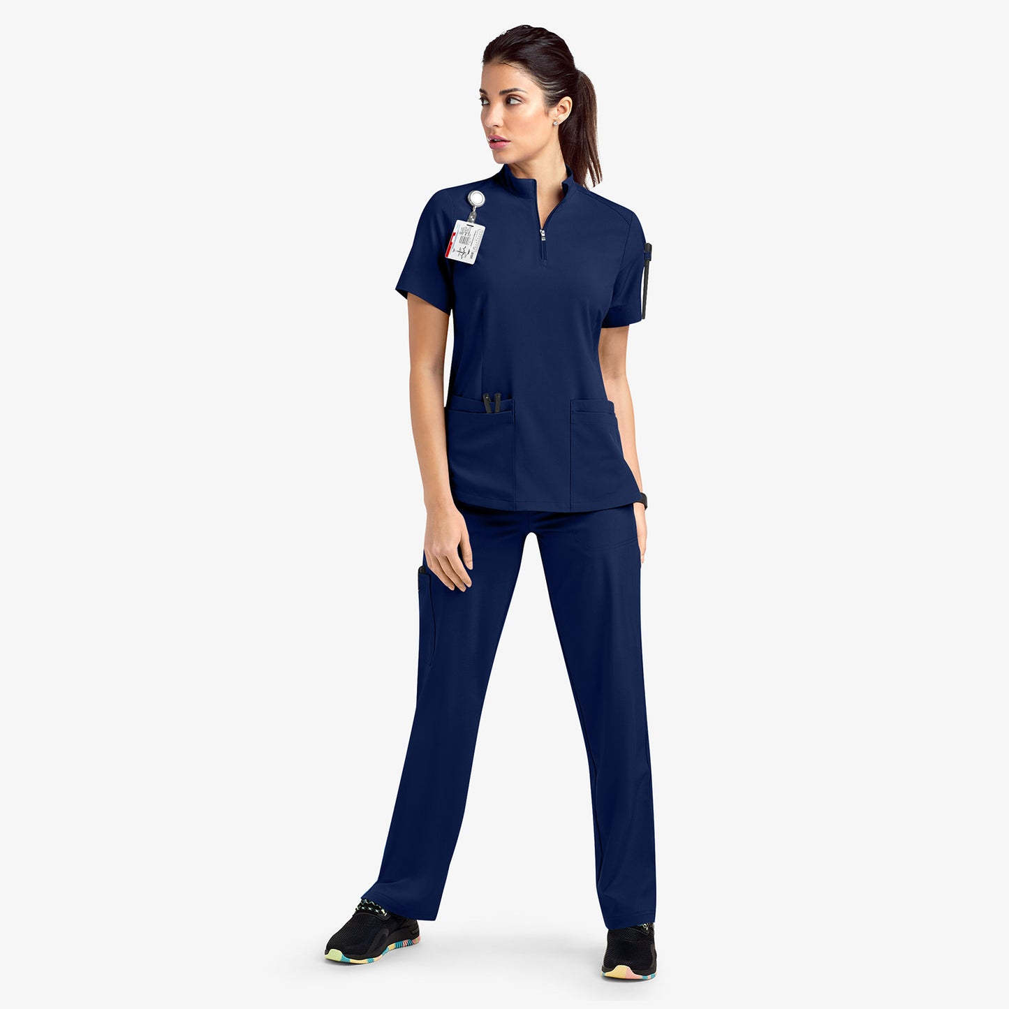 Zipper Sleeve Surgical Gown Beauty Salon Nursing Shorts