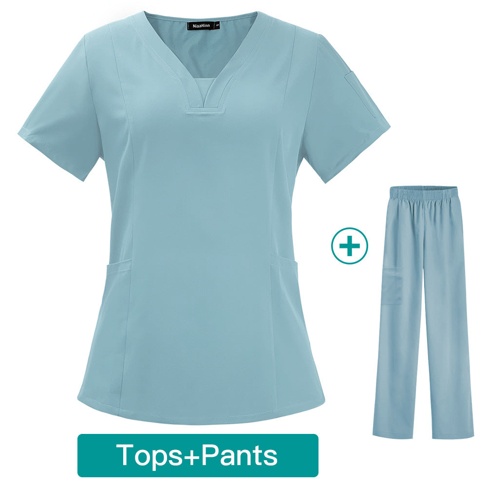 Gown Female Stomatologist Work Clothes Sleeve Male Hand Uniform