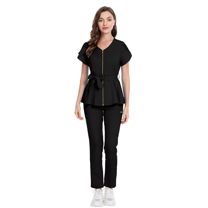 Women's Hospital Sleeve Fashion Operating Stretch Hand Uniform