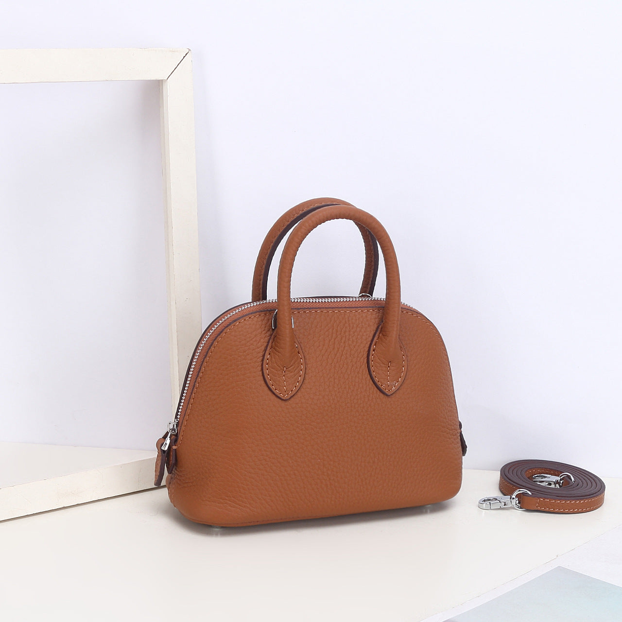 Women's Shell Genuine Leather Simple Fashionable Stylish Shoulder Bags