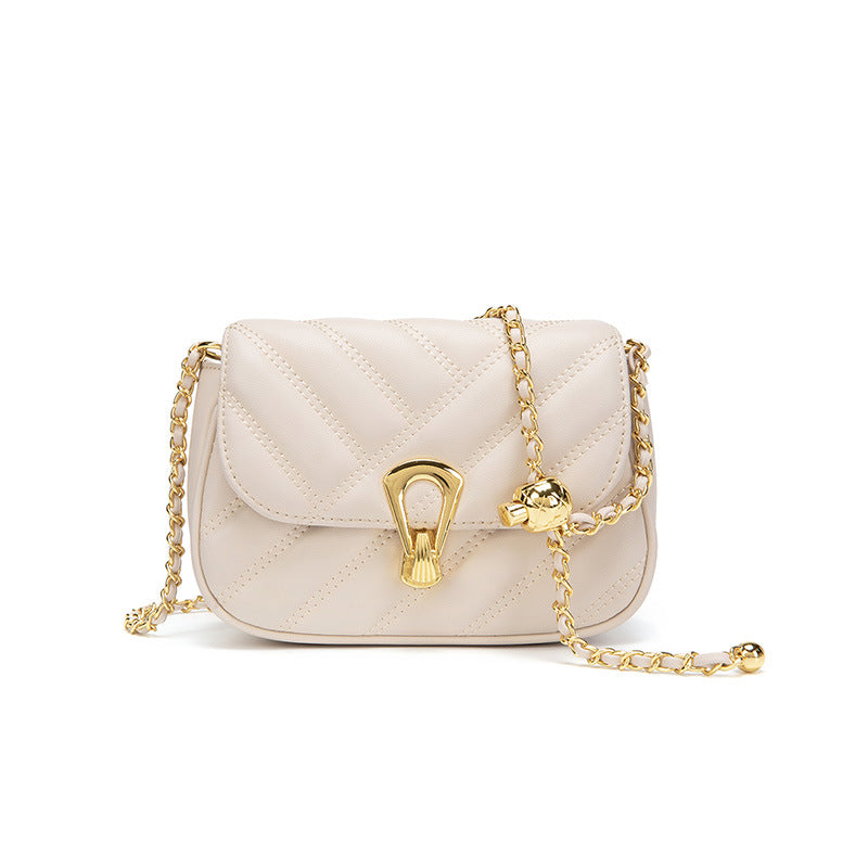 Women's Rhombus Simple Chain Fashion Shopping Trendy Crossbody Bags