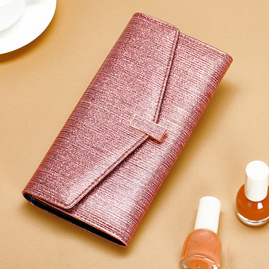 Women's Long Genuine Leather Design Fashion Elegant Ladies Wallets