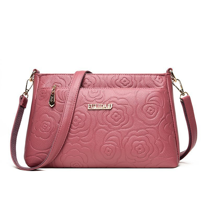 Women's Style Embossed Peony Trendy Mummy Super Shoulder Bags