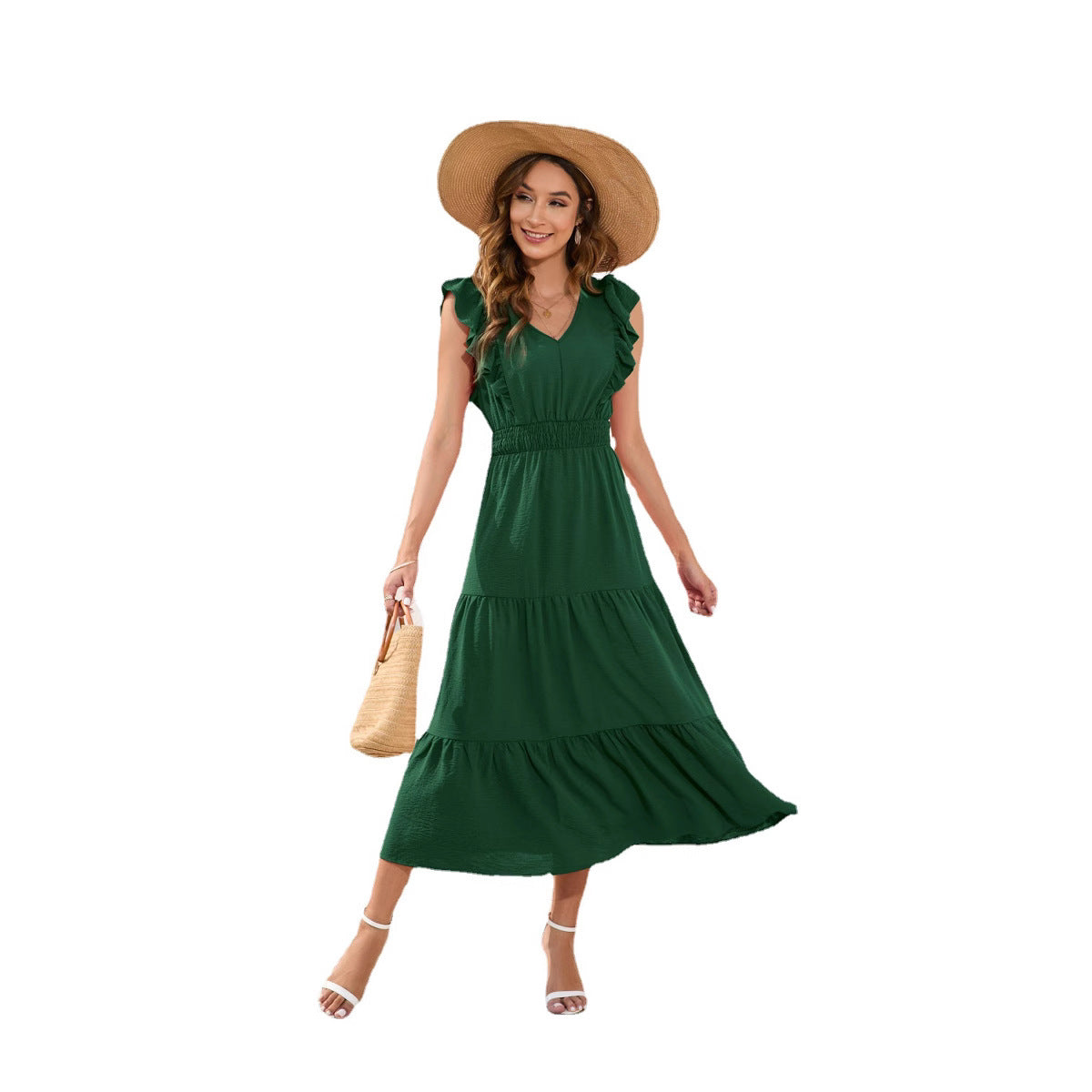 High Waist Cake Dress Long Casual Dresses