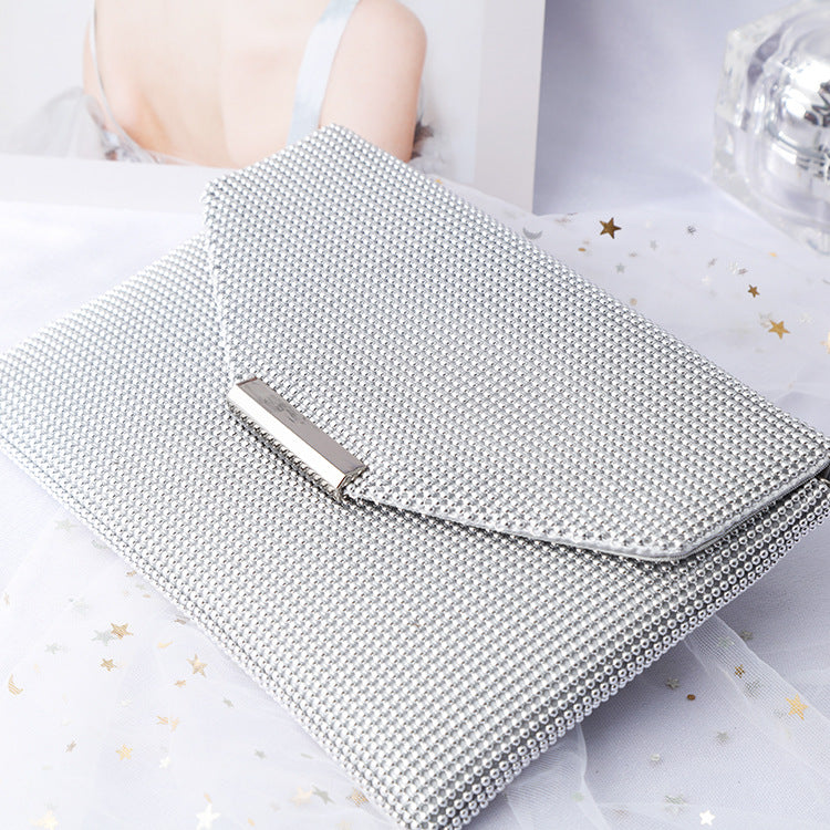 Women's Fashion Metal Banquet Black Aluminum Sheet Evening Bags