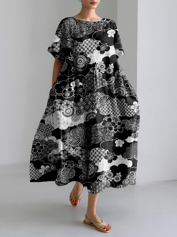 Craft Round Neck Sweet Lady Dress Dresses