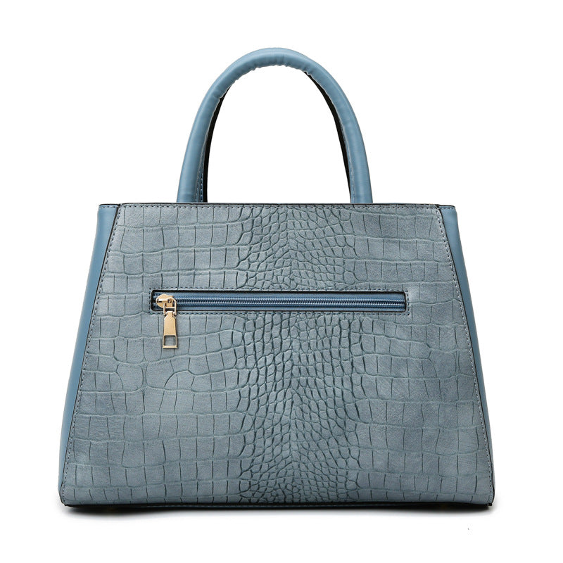 Women's Stone Pattern Patchwork Three-piece Set Mother Shoulder Bags