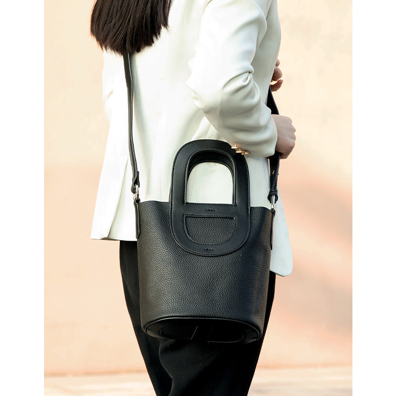 Women's Leather Advanced Texture Pig Nose Vegetable Handbags