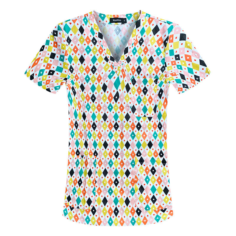 Sleeve Split Doctor Hand Washing Summer Thin Cotton Uniform