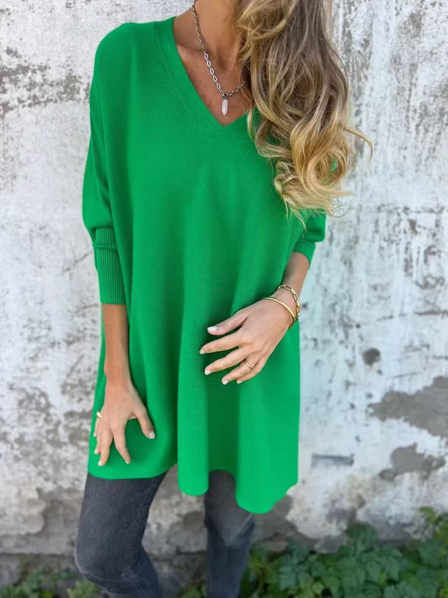 Women's Long Sleeve Knitted Loose Shirt Knitwear
