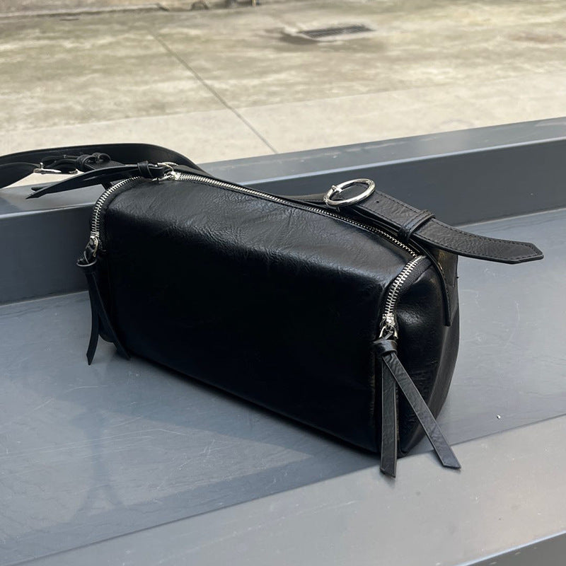 Women's Textured Western Pillow Simple Street Fashion Crossbody Bags