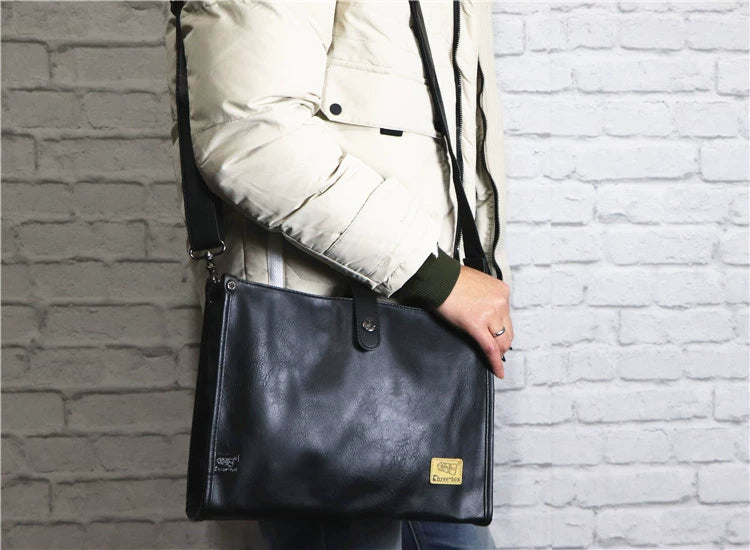 Women's & Men's & Trendy Business Style Retro Men's Shoulder Bags