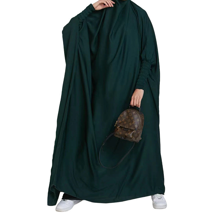 Muslim Elegant Dress Loose Simple Halal Clothing