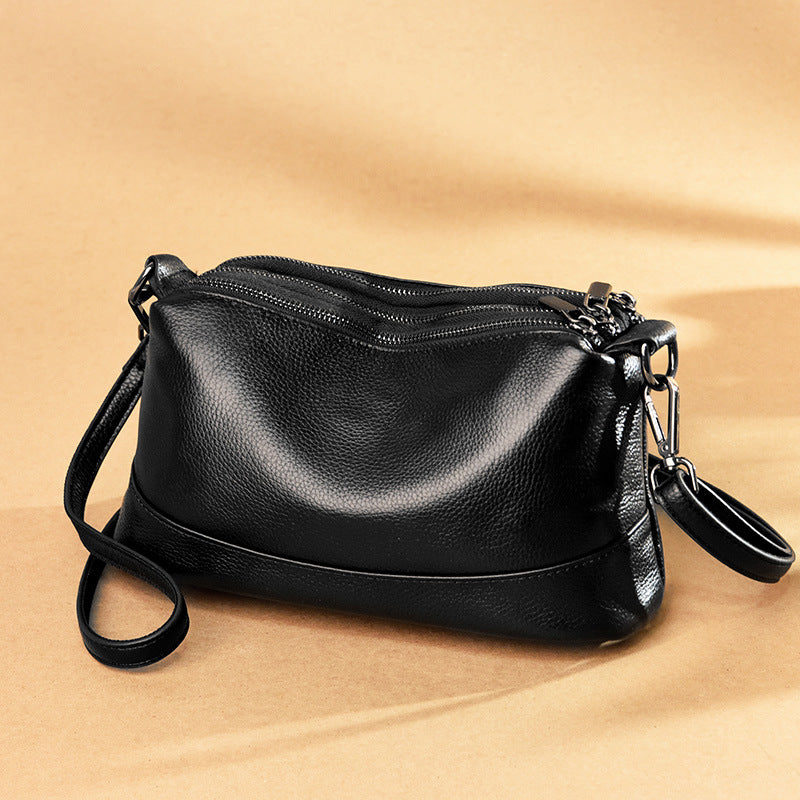 Women's Leather Trendy Fashion Soft First Layer Shoulder Bags