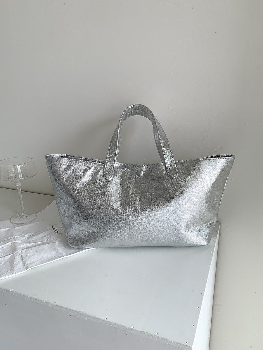 Women's Sense Simple Korean Style Niche Large Handbags