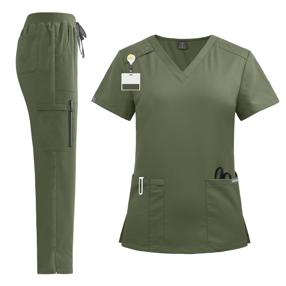 Clinic Doctor Nurse Work Clothes Hand Uniform