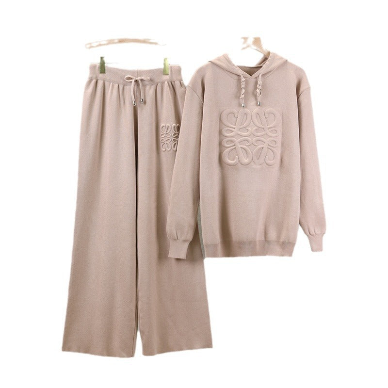 Women's Hoodie Knitted Idle Style Younger Fashion Suits