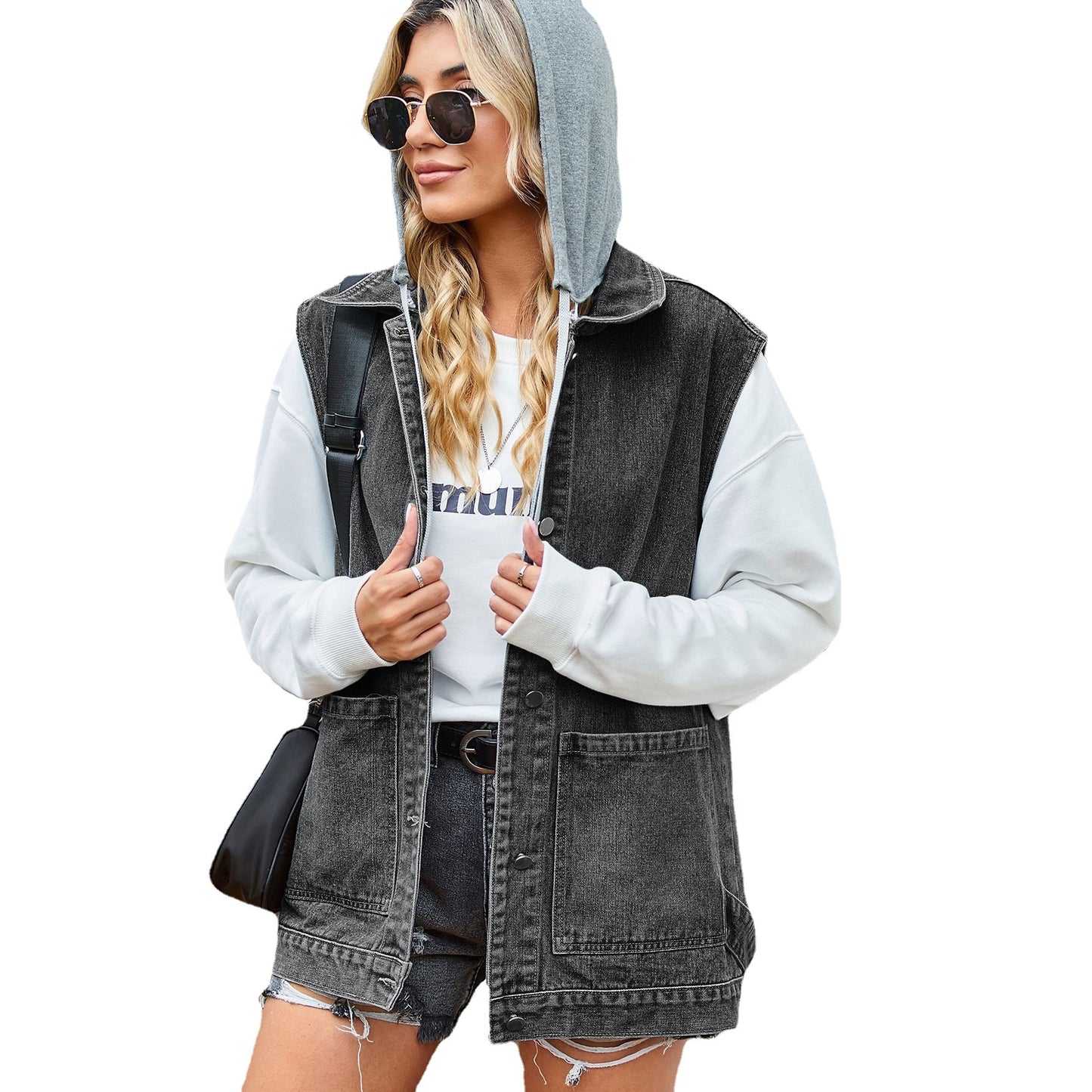 Women's Loose Casual Denim Waistcoat Fashion Vests
