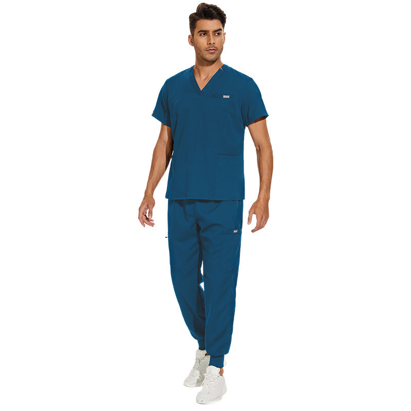 Women's & Men's Hospital Korean Hand Washing Short-sleeved Doctor Uniform