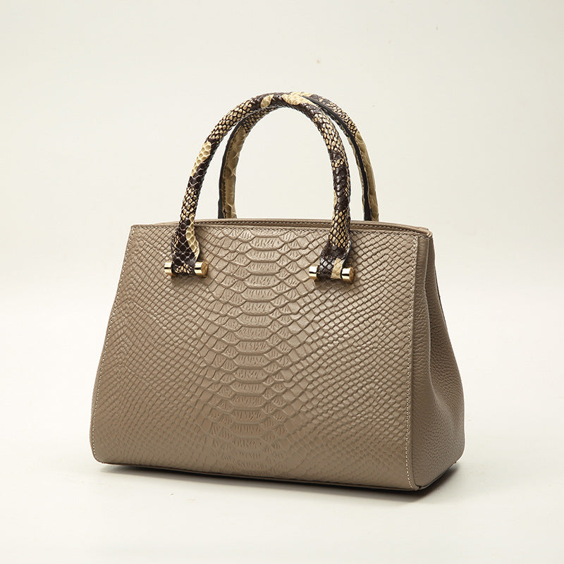 Women's Pattern Genuine Leather Hand High-grade Western Handbags