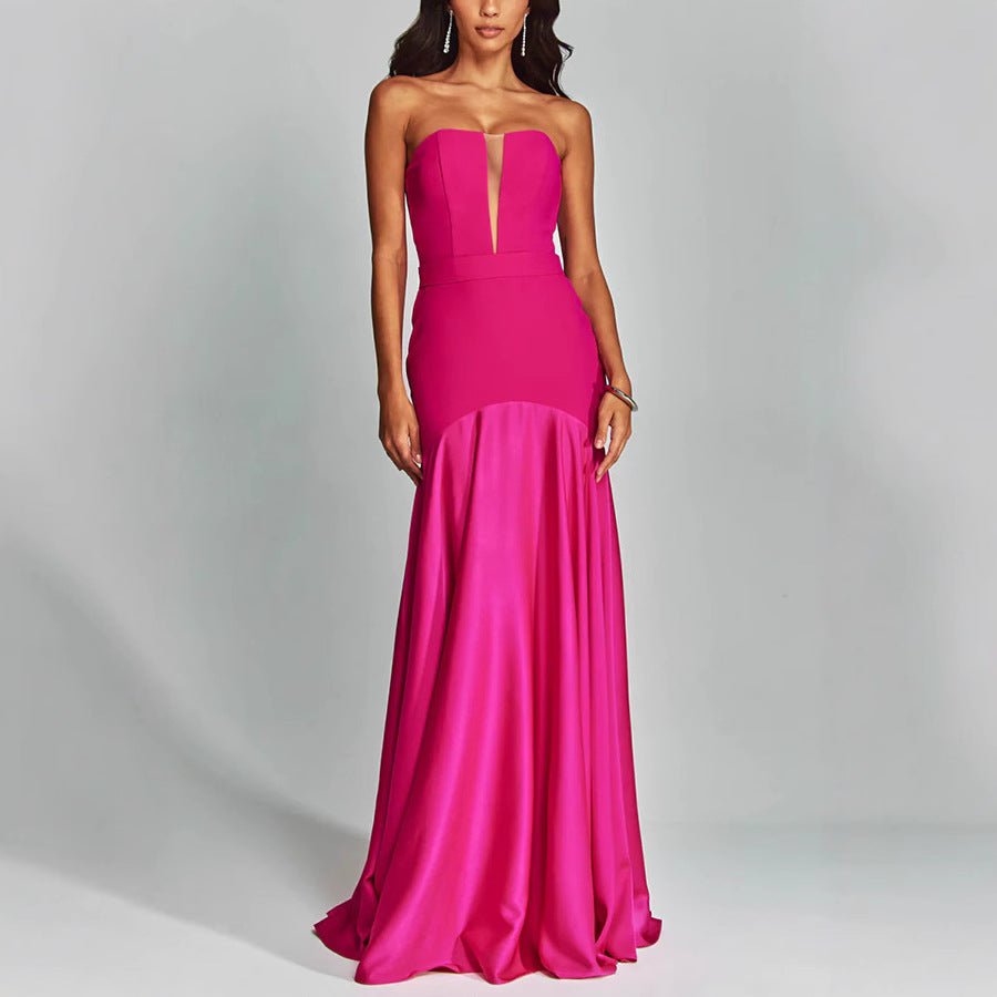 Women's Stitching Dress Casual Party Sleeveless For Dresses