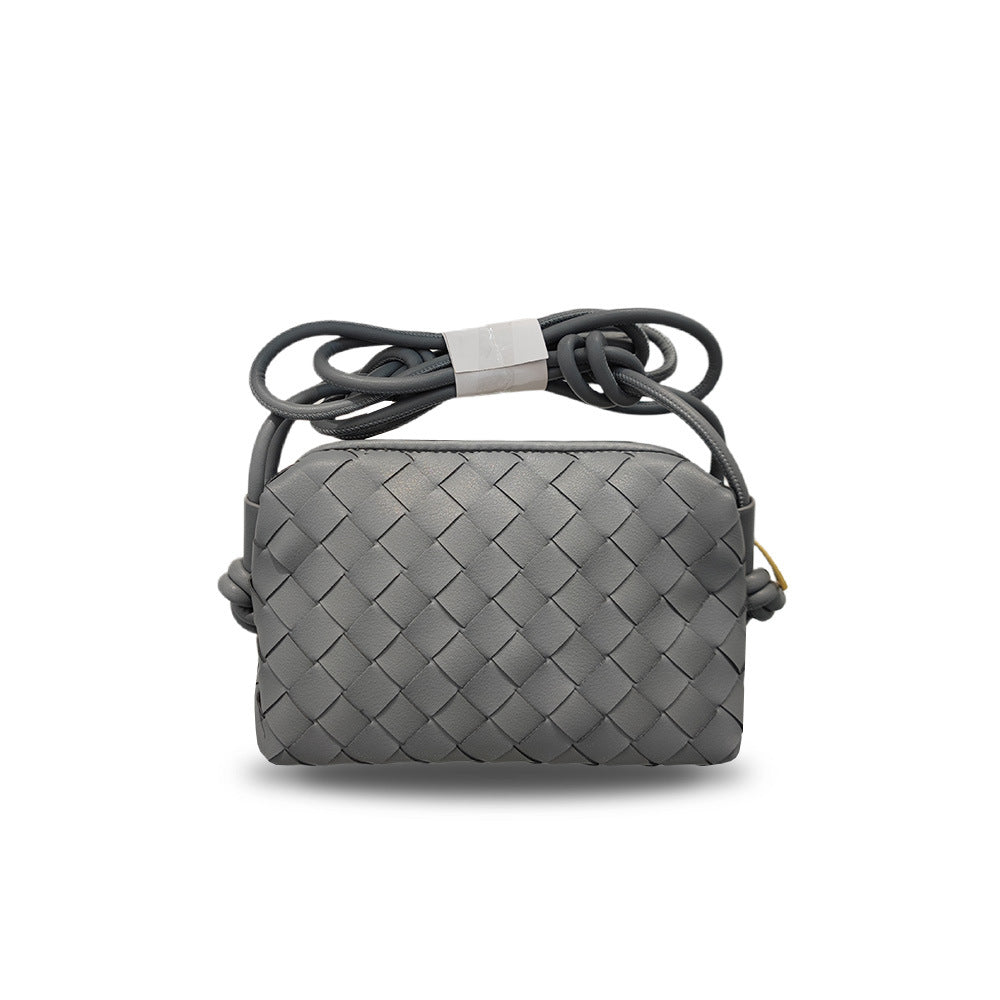 Women's Woven Cloud Genuine Leather Made Korean Shoulder Bags