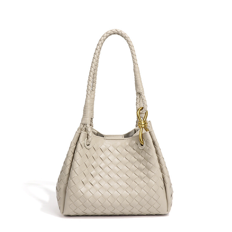 Women's Vintage Weave Hand Carrying Parachute Two-piece Set Women's Handbag